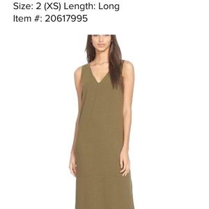 V-neck Side slit maxi